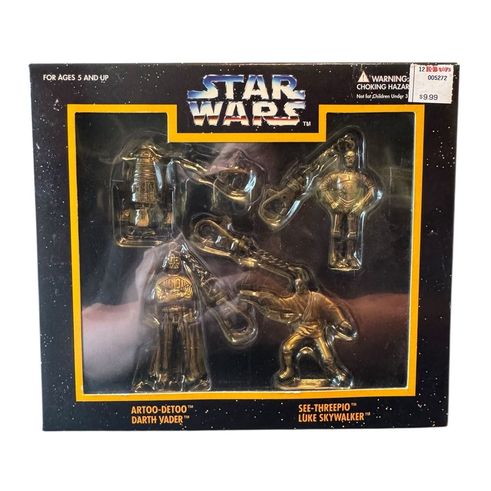 Star Wars Action Figure Keychain Set - Gold Edition - Picture 5 of 11